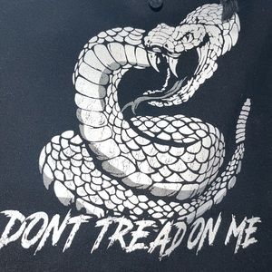 Thick “Don’t Tread On Me” Rattlesnake Logo Pullover Hooded Sweatshirt